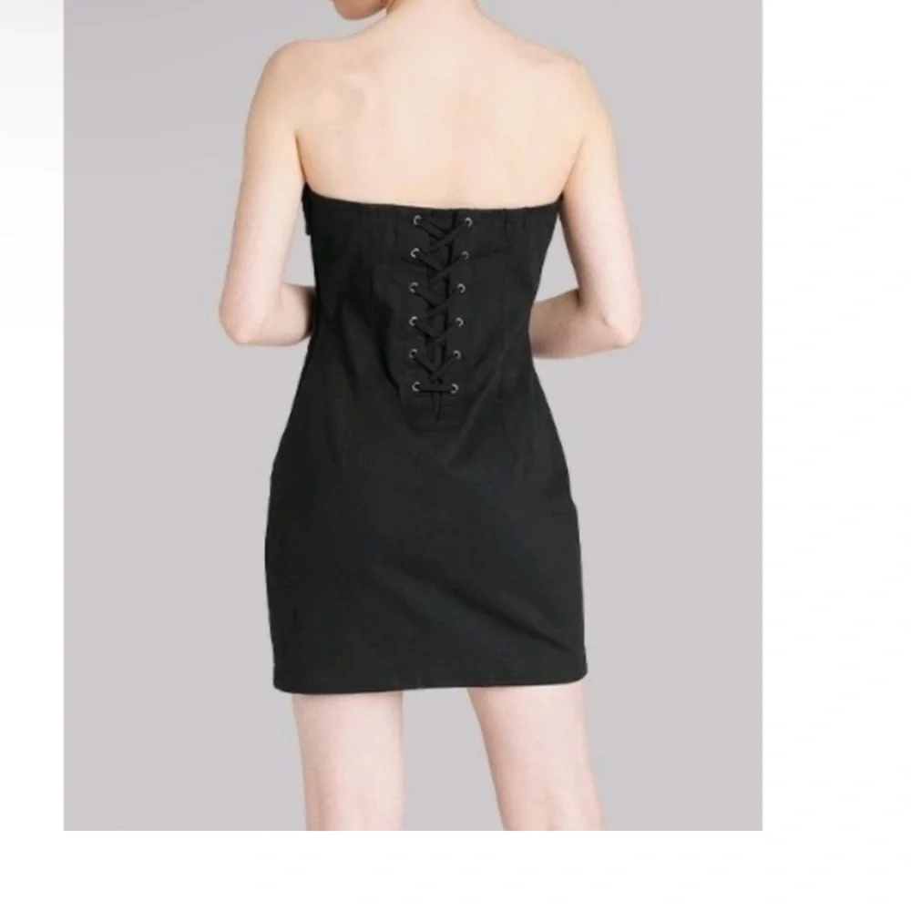 5/$5 New item…Elegant Black Strapless Dress - Picture 2 of 2